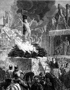 The witch burning was the medieval version of "Shock and Awe."